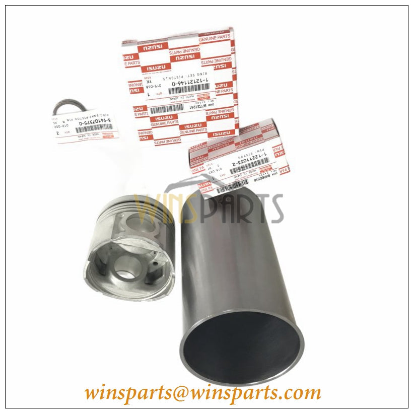 VI1112613840 111261-3840 Cylinder Liner OD GRD=1 ID GRD=CX Kobelco SK135SR SK200SR SK200SRLC SK115SRDZ