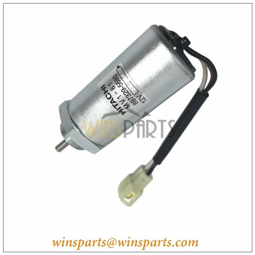 897329-5680 8973295680 3LB1 4LB1 4LE1 Engine Stop Solenoid Fuel Shutoff Isuzu Hitachi