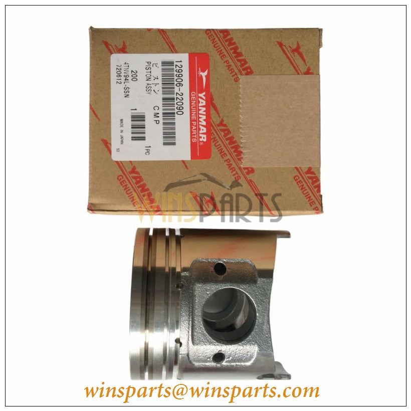 YM129906-22090 Komatsu Engine Piston (STD) Yanmar 4TNV94L Engine