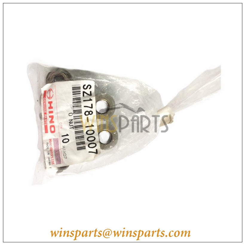 vhSZ17810007 Flange Nut Exhaust Kobelco SK200-8 SK210-8 SK235SR-3 SK260-8