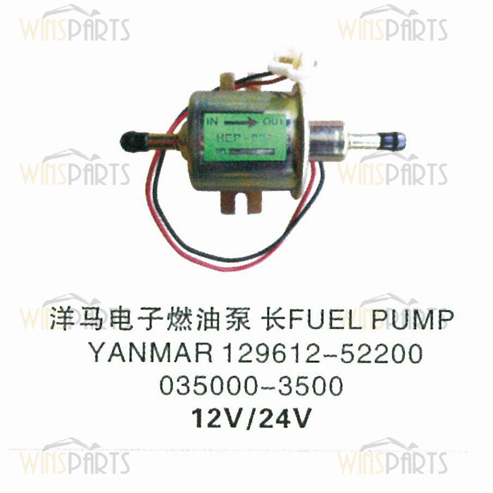 YM129612-52100 035000-3500 Yanmar 12V 24V Elektronische Kraftstoffpumpe VORFÖRDERPUMPE