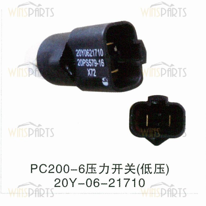 Sensor de presión baja 20Y-06-21710 para Komatsu