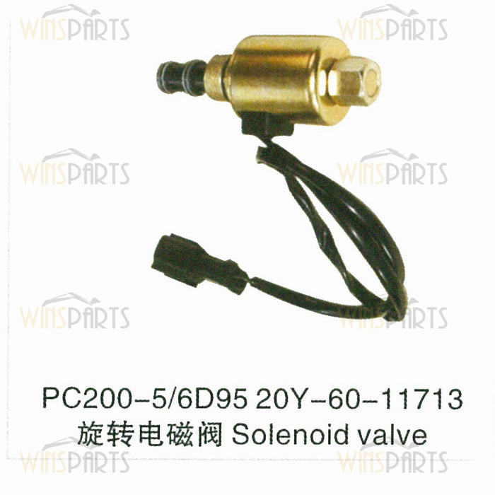 20Y-60-11713 20Y-60-11712 PC200-5 VÁLVULA SOLENOIDE KOMATSU