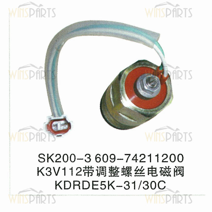 2436R884F1 Kawasaki Hydraulic pump Solenoid Valve
