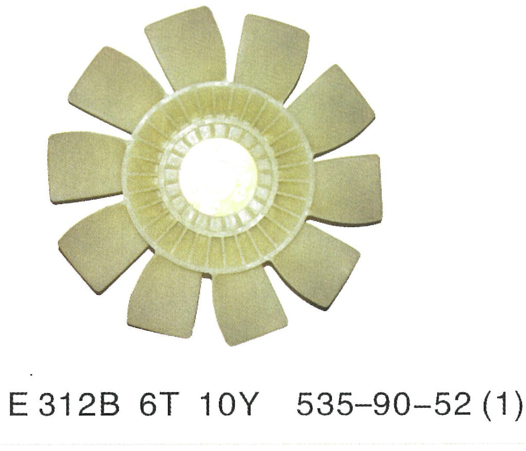 34348-14200 Mitsubishi CAT S4K MOTOR Aspa del ventilador VENTILADOR DE ENFRIAMIENTO Caterpillar