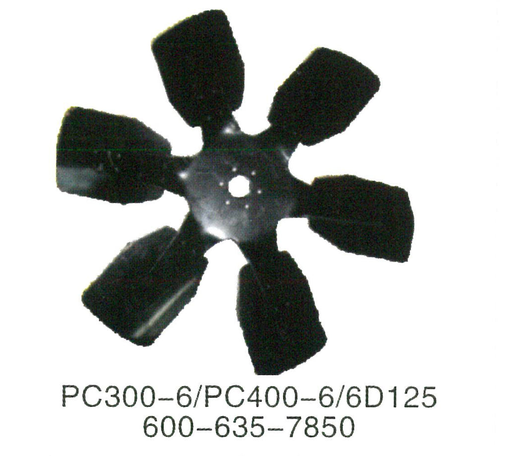 600-635-7850 Komatsu 6D125 S6D140E MOTOR Lüfterflügel FÜR LÜFTERKÜHLUNG PC300-6