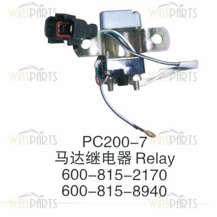 600-815-8940 6008158940 Interruptor de relé de arranque KOMATSU