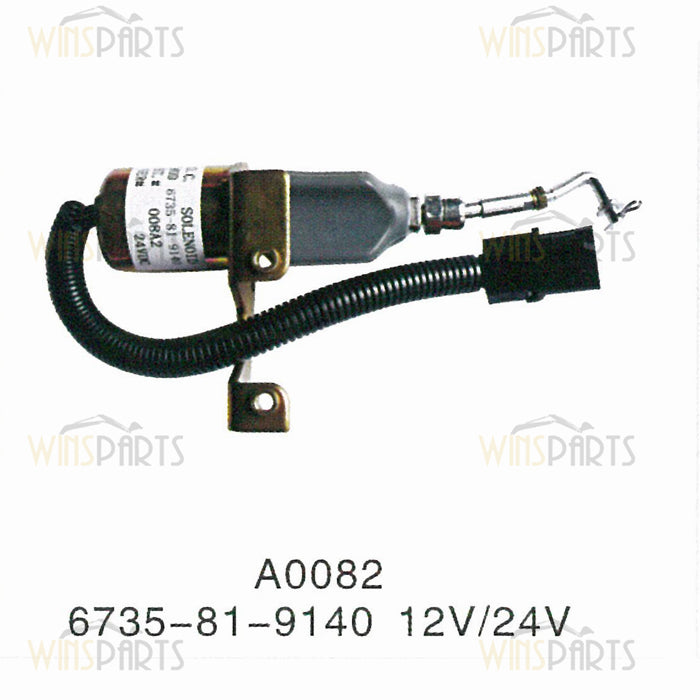 6735-81-9140 S6D102E MAGNETVENTIL KRAFTSTOFFPUMPE Abstellmagnetventil Stoppventil