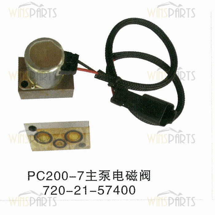 702-21-57400 702-21-55901 Válvula solenoide de la bomba principal hidráulica KOMATSU