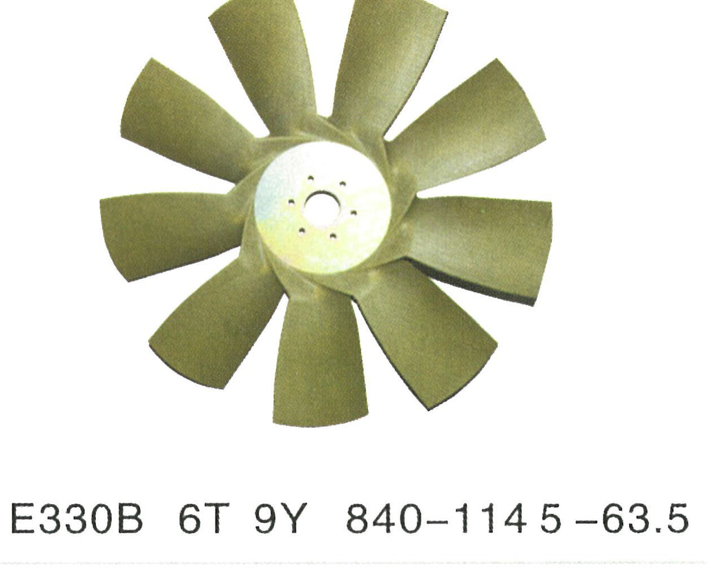 Caterpillar E330B MOTOR Aspa del ventilador VENTILADOR DE ENFRIAMIENTO Excavadora CAT