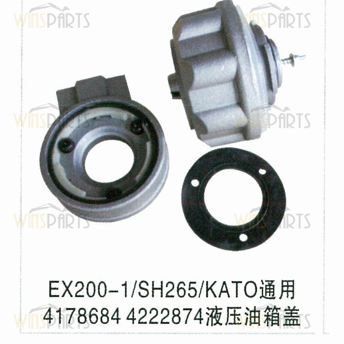Tapa del tanque de combustible para excavadora Hitachi Kato (4178684 y 4222874)