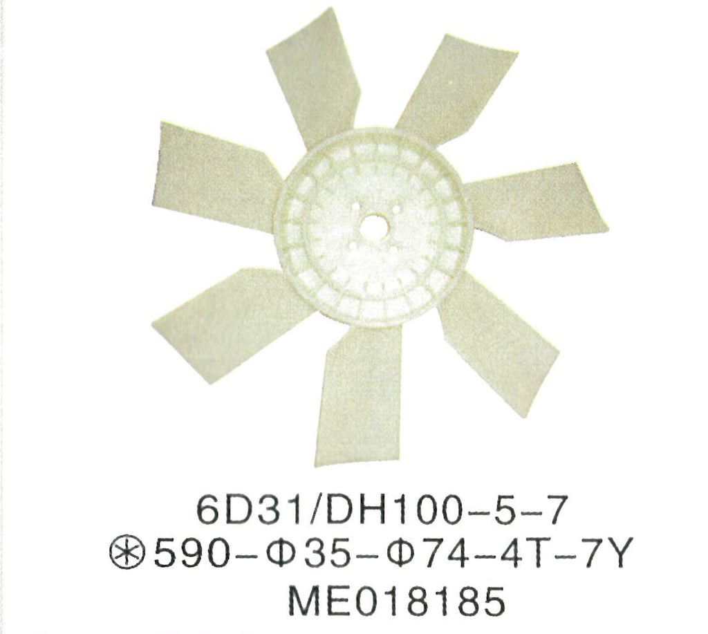 ME018185 VAME018185 Mitsubishi 6D14 6D15 6D31 MOTOR Aspa del ventilador VENTILADOR DE REFRIGERACIÓN