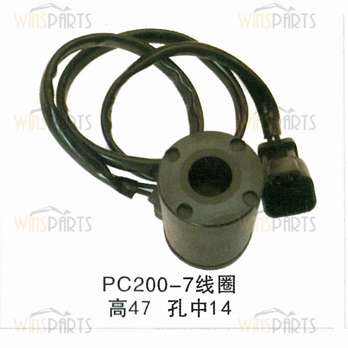 Bobina de electroválvula hidráulica PC200-7 de 24 V
