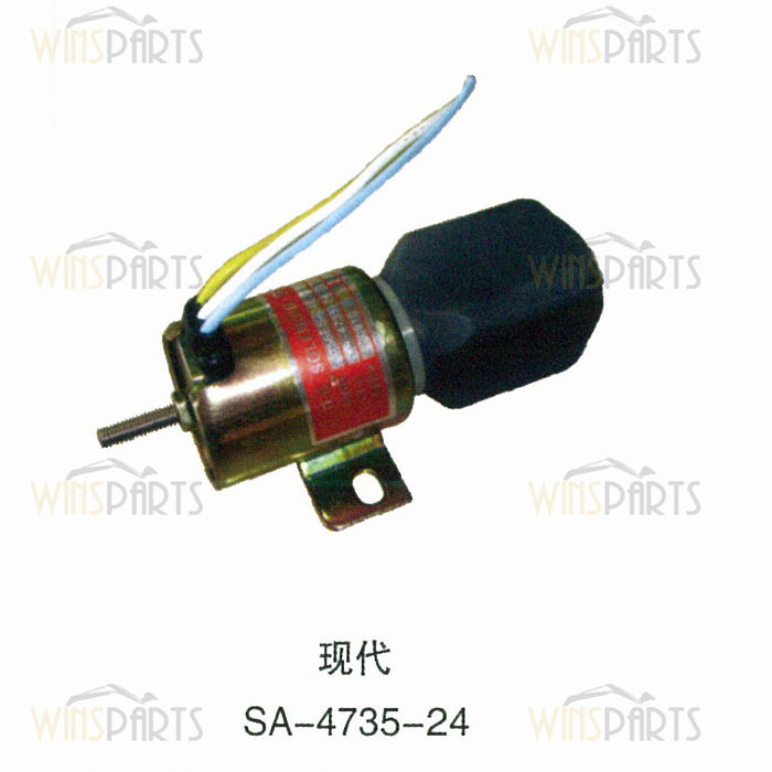 SA-4735-24 1756ES-24E3ULB1S5 24V Engine Fuel Shutoff Solenoid Valve Flameout