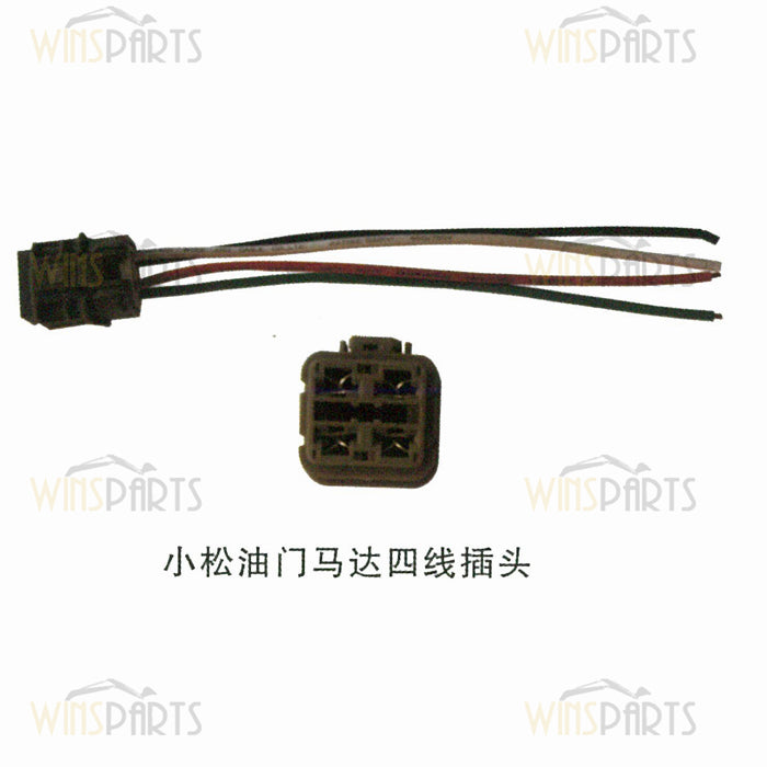 Conector de 4 cables del motor del acelerador para Komatsu