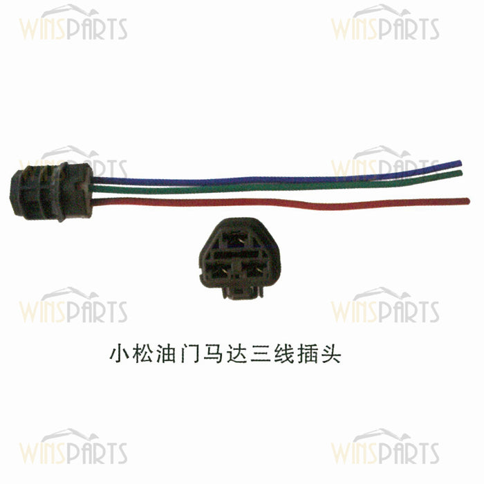 Conector de arnés de cableado de tres cables para motor de acelerador Komatsu